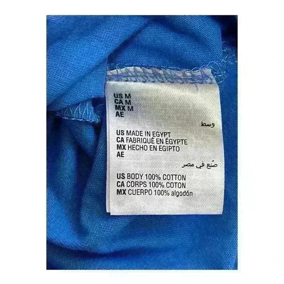 Club Room Men’s Football T-Shirt Created For Macy’s Palace Blue Size M - Picture 7 of 8